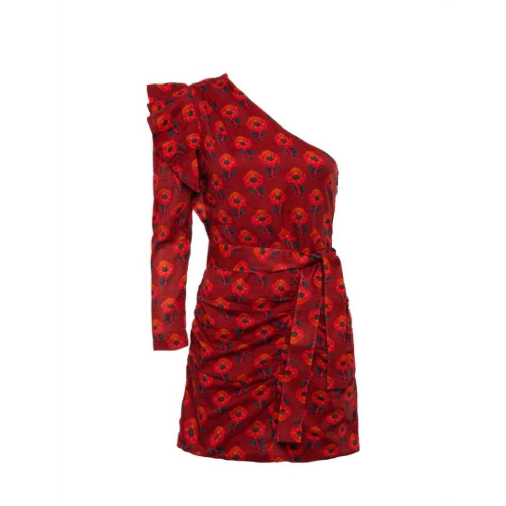 NEW DESERT QUEEN adine mini dress in red blossom